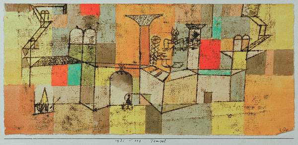 Tempel, 1921.119. od Paul Klee