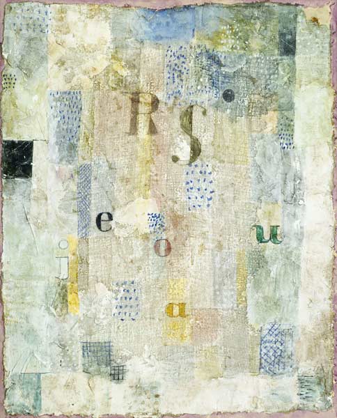 Vocal Fabric of the Singer Rosa Silber od Paul Klee