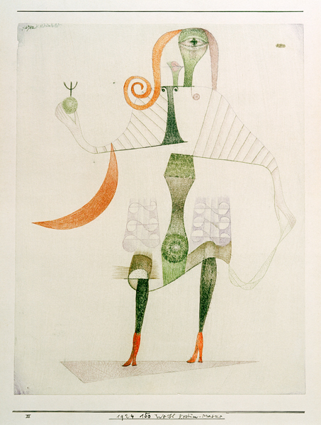 Weibl. Kostuem-Maske, 1924, 150. od Paul Klee