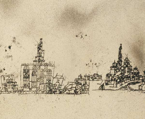 Alte Stadt am Wasser, 1924.169 od Paul Klee