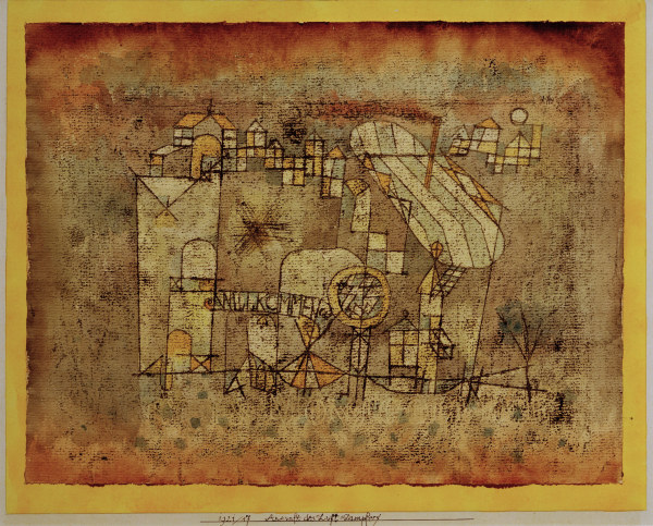 Ankunft des Luft=dampfers, od Paul Klee