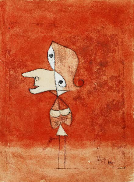 Bildnis Brigitte (Ganze Figur) od Paul Klee