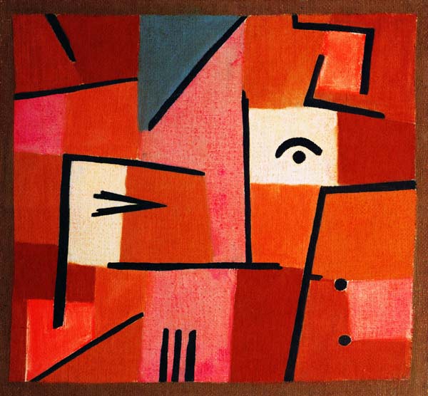 Vue sur le rouge 1937 od Paul Klee