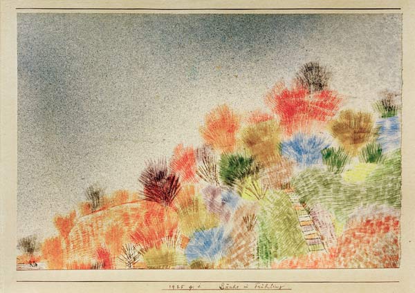 Buesche im Fruehling, od Paul Klee
