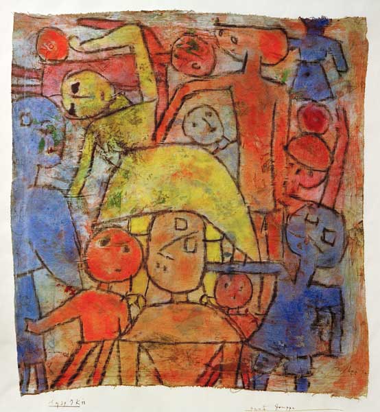 Bunte Gruppe, 1939, 1133 (JK 13). od Paul Klee