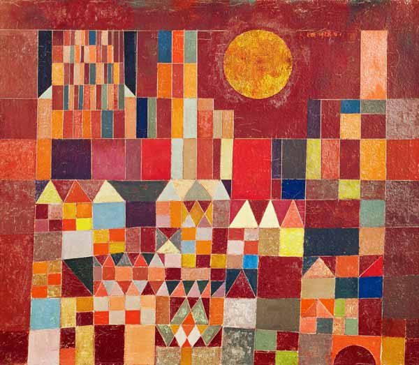 Zámek a sluneční svit  od Paul Klee