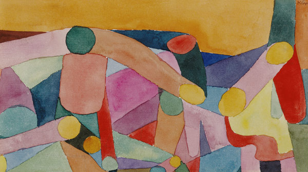 (Untitled) Colour composition, c.1914 (w/c and pencil on paper)  od Paul Klee