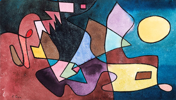 Dramatic landscape. od Paul Klee
