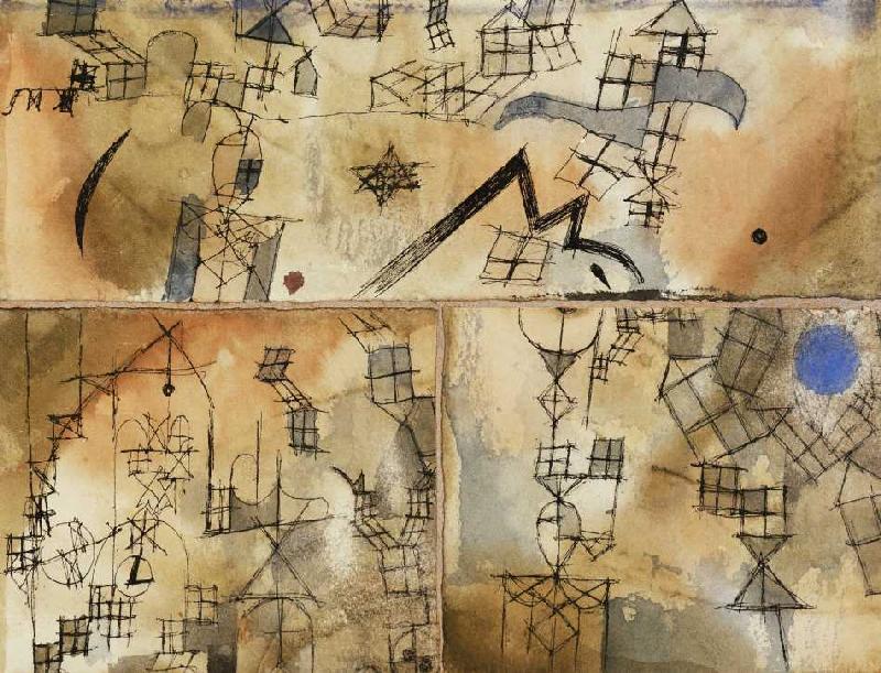 Dreiteilige Komposition od Paul Klee