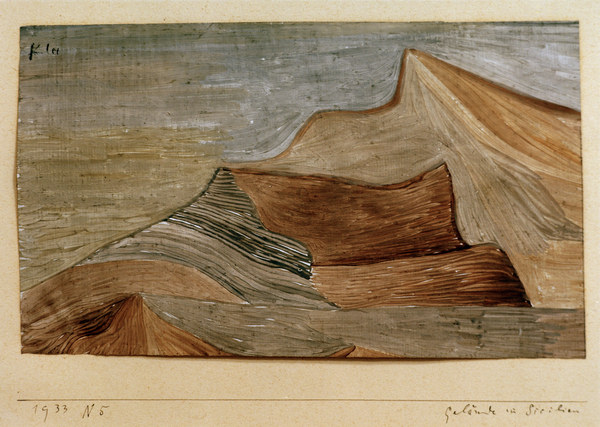 Gelaende im Sueden, 1933.65. od Paul Klee