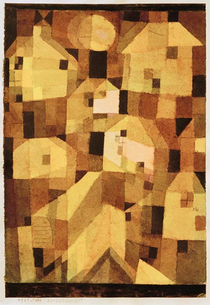 Herbstlicher Ort (Ansteigende Haeuser) od Paul Klee