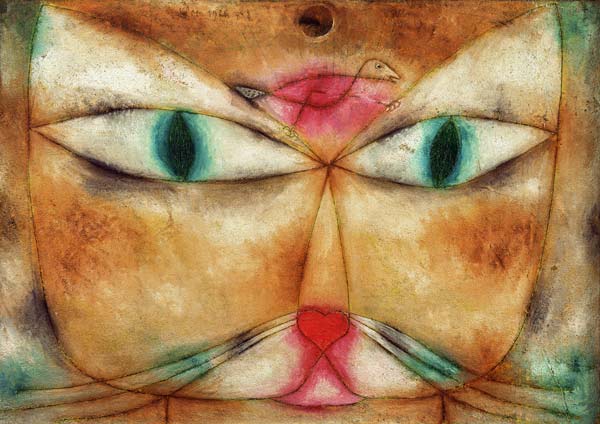 Katze und Vogel od Paul Klee