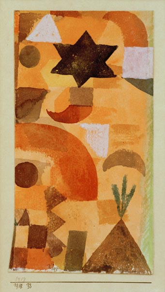 Vignette an Aegypten. 1918.33. od Paul Klee
