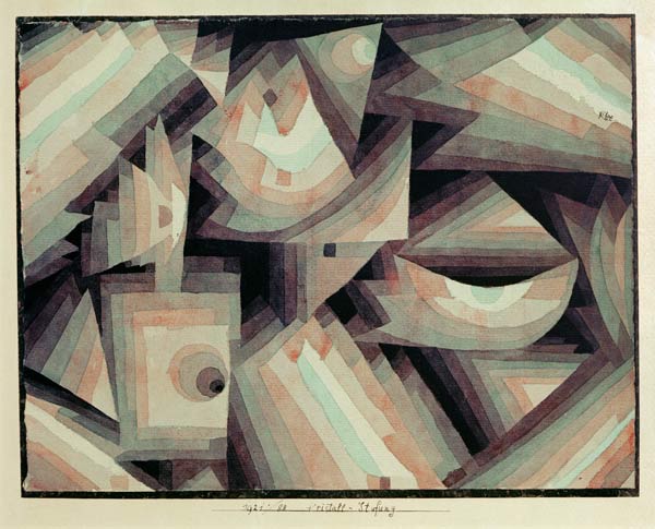 Kristall-Stufung, 1921, 88. od Paul Klee