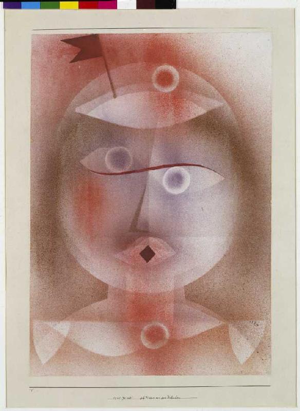 Mask with pennants od Paul Klee