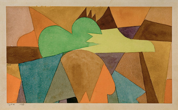 mit d. braunen Spitzen, 1914, 102. od Paul Klee