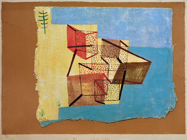 bebautes Ufer, od Paul Klee