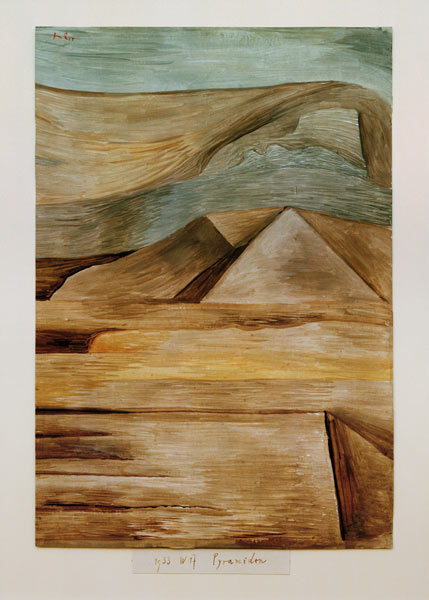 Pyramiden, 1933. od Paul Klee