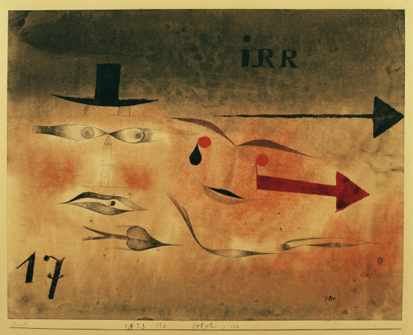 Siebzehn, irr (1923.136). od Paul Klee