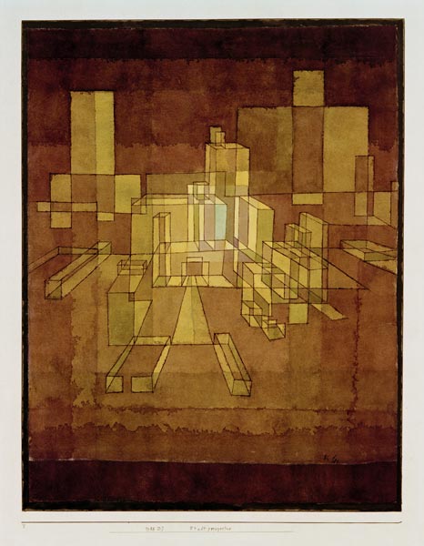 Stadtperspective, 1928, 137 (D 7). od Paul Klee
