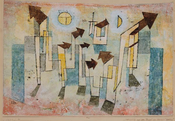 Wall picture out of the temple of the longing there od Paul Klee