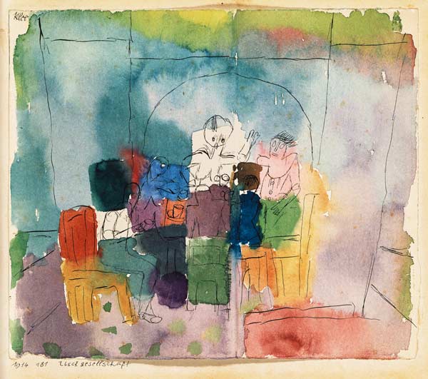 Tischgesellschaft od Paul Klee