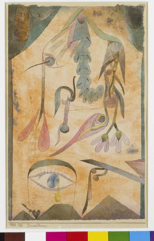 Mourning flowers od Paul Klee