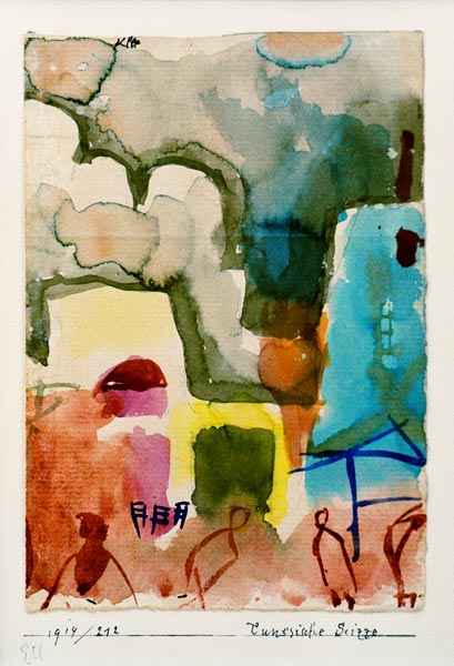 Tunesische Scizze, 1914.212. od Paul Klee