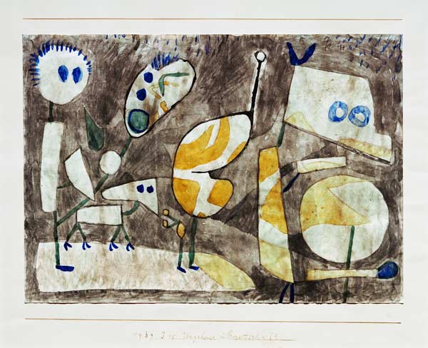 Ungeheuer in Bereitschaft, 1939, 75 od Paul Klee