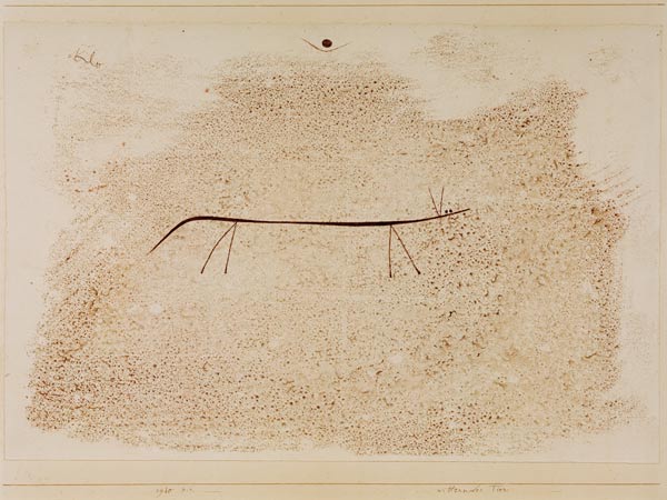 Witterndes Tier, 1930, 64 (P 4). od Paul Klee