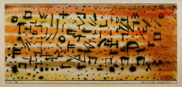 Zerstoertes Aegypten, 1924.178. od Paul Klee