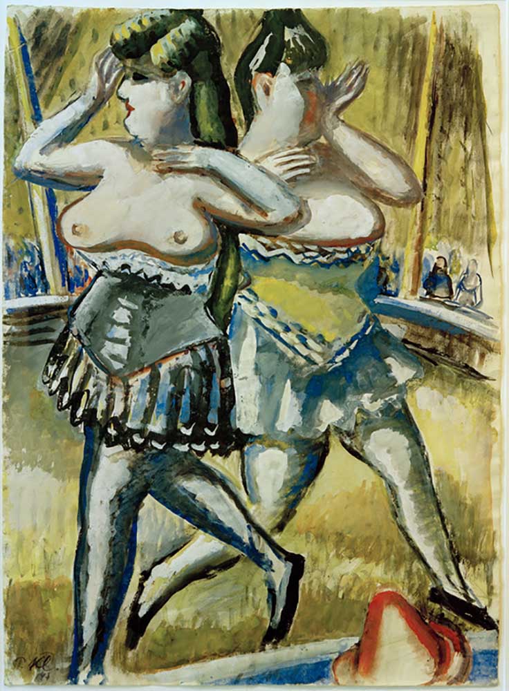 Two circus dancers od Paul Kleinschmidt
