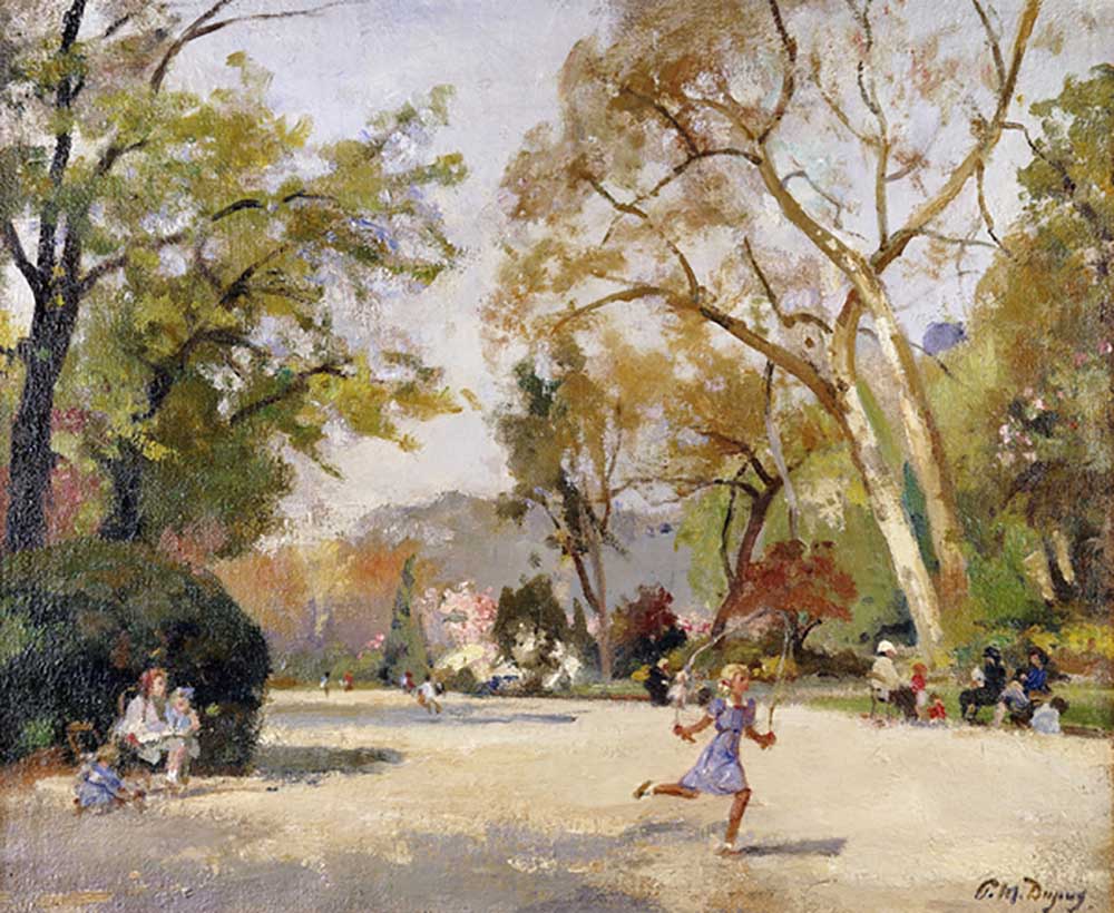 Children in Parc Monceau; Enfants au Parc Monceau, od Paul Michel Dupuy