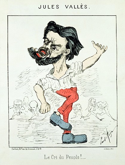 Caricature of Jules Valles od Paul Rega
