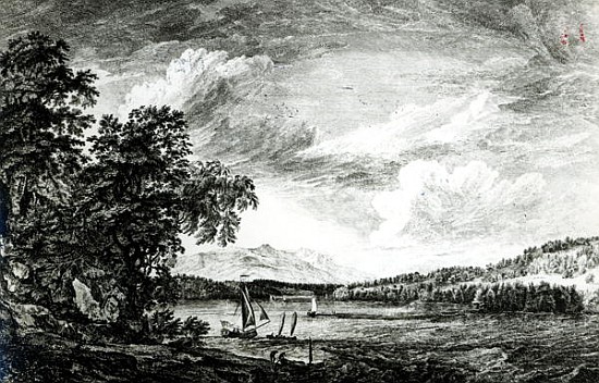 View of Hudson''s River of Pakepsey od Paul Sandby
