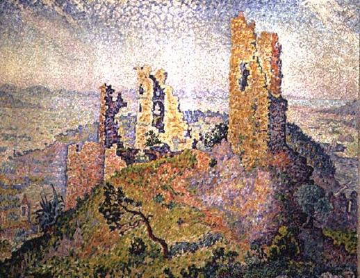 Landscape with a ruined castle od Paul Signac
