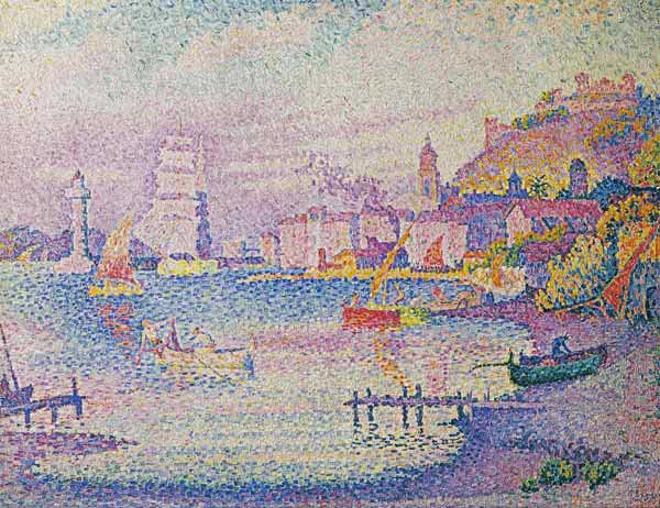 Leaving the Port of Saint-Tropez, 1902 (oil on canvas) od Paul Signac