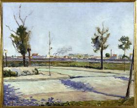 P.Signac, Road to Gennevilliers / 1883