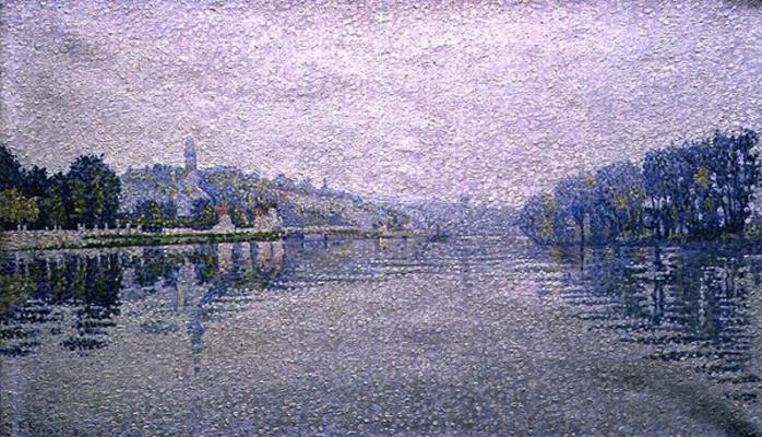 View of the Seine at Herblay, 1889 od Paul Signac