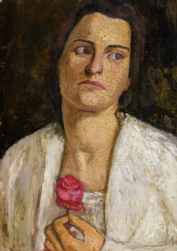 Portrait Clara Rilke of Westhoff od Paula Modersohn-Becker