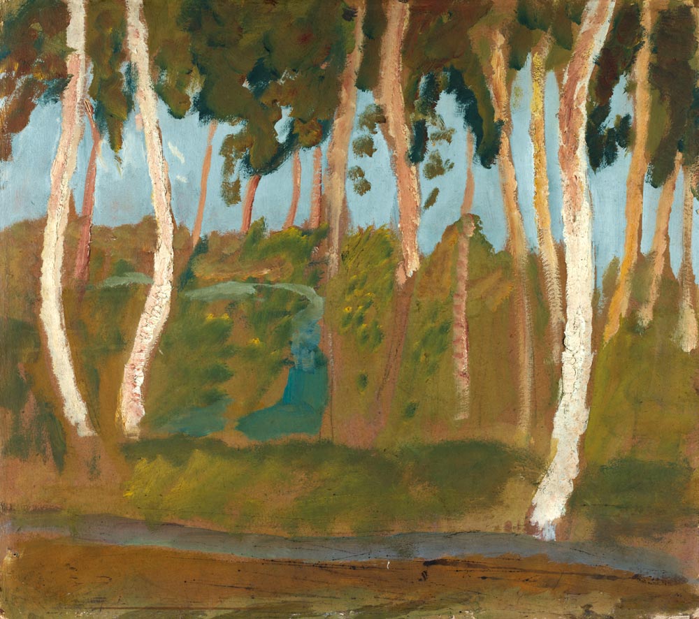 Birch Trees od Paula Modersohn-Becker