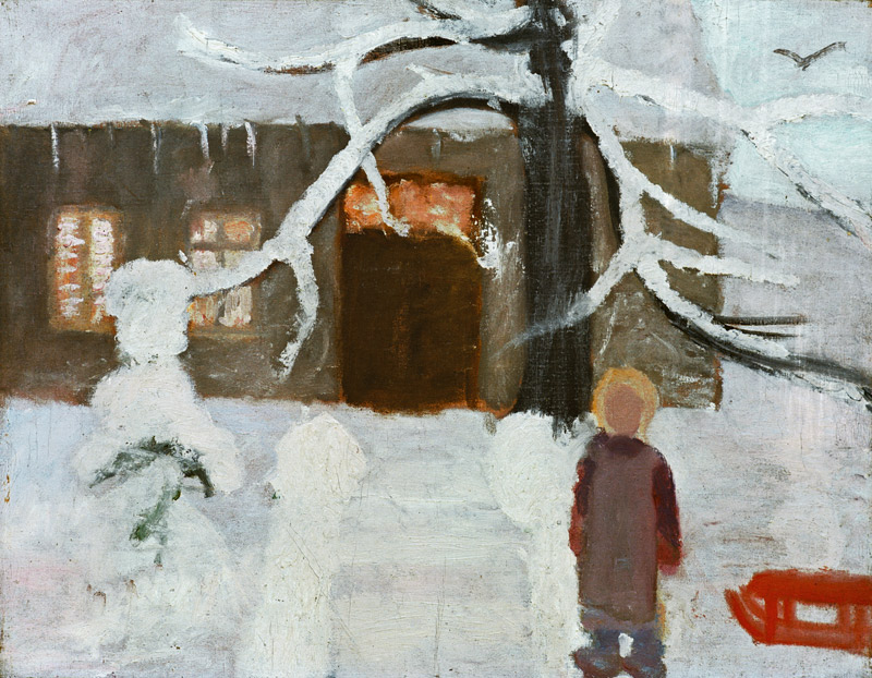 Boy in the snow od Paula Modersohn-Becker