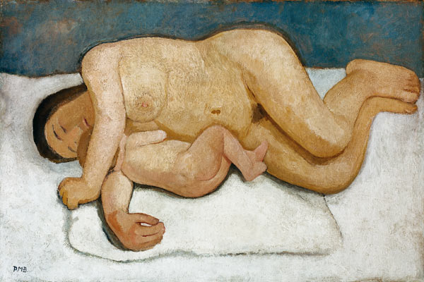 Mother and child reclining figure's acts od Paula Modersohn-Becker