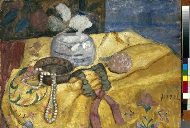 Stillleben mit Perlen und Vase od Paula Modersohn-Becker