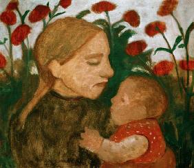 Girl and child