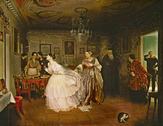 The courtship of the major. od Pawel Andrejewitsch Fedotow