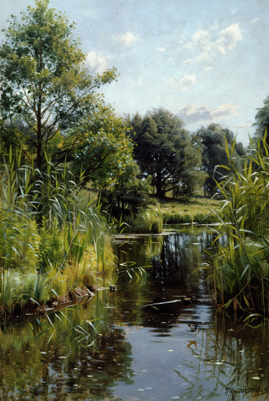Reeds at the Lake od Peder Moensted