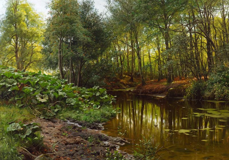 Summer's Day at the Forest Stream od Peder Moensted