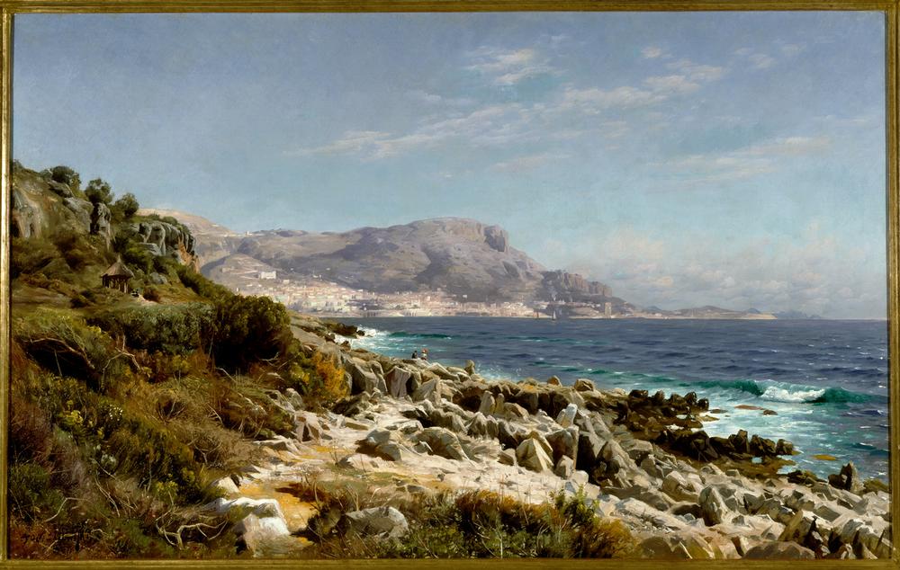 Coast near Monte Carlo od Peder Moensted