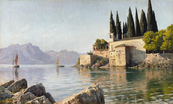 Punta di San Vigilio at Lake Garda od Peder Moensted